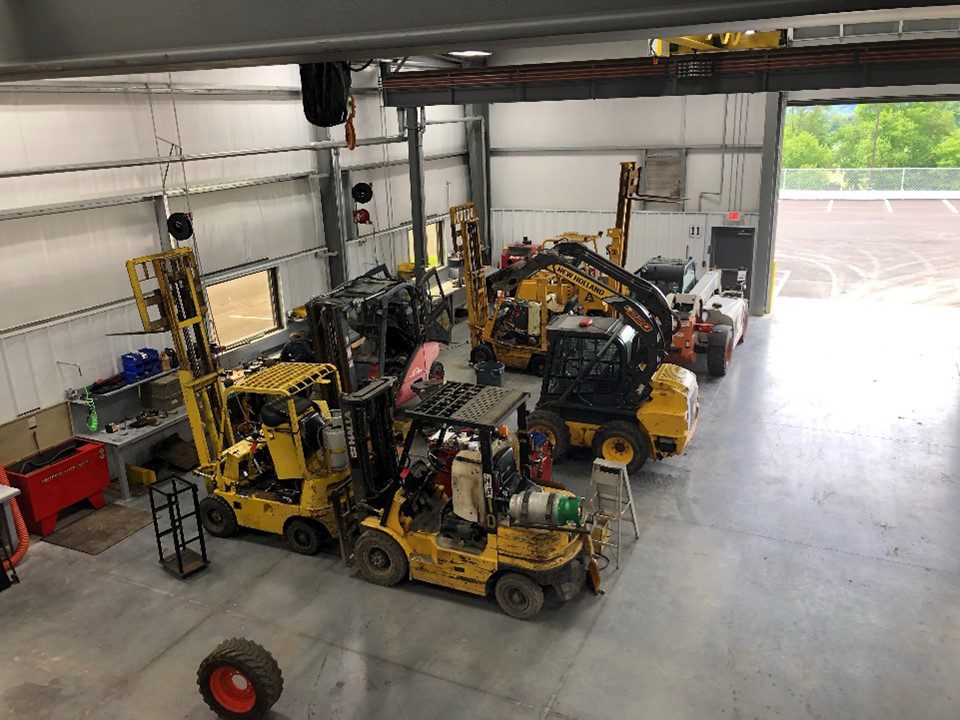 Factory-trained forklift technicians perform forklift maintenance at Sam's Mechanical Service.