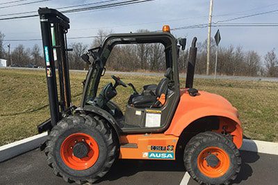 orange forklift